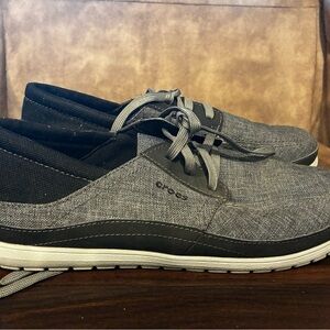 CROCS Men's Black and Gray Sneakers